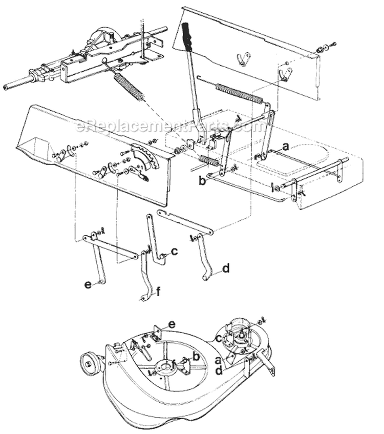 Page B Diagram and Parts List for 196-802-722 1986 MTD Lawn Tractor