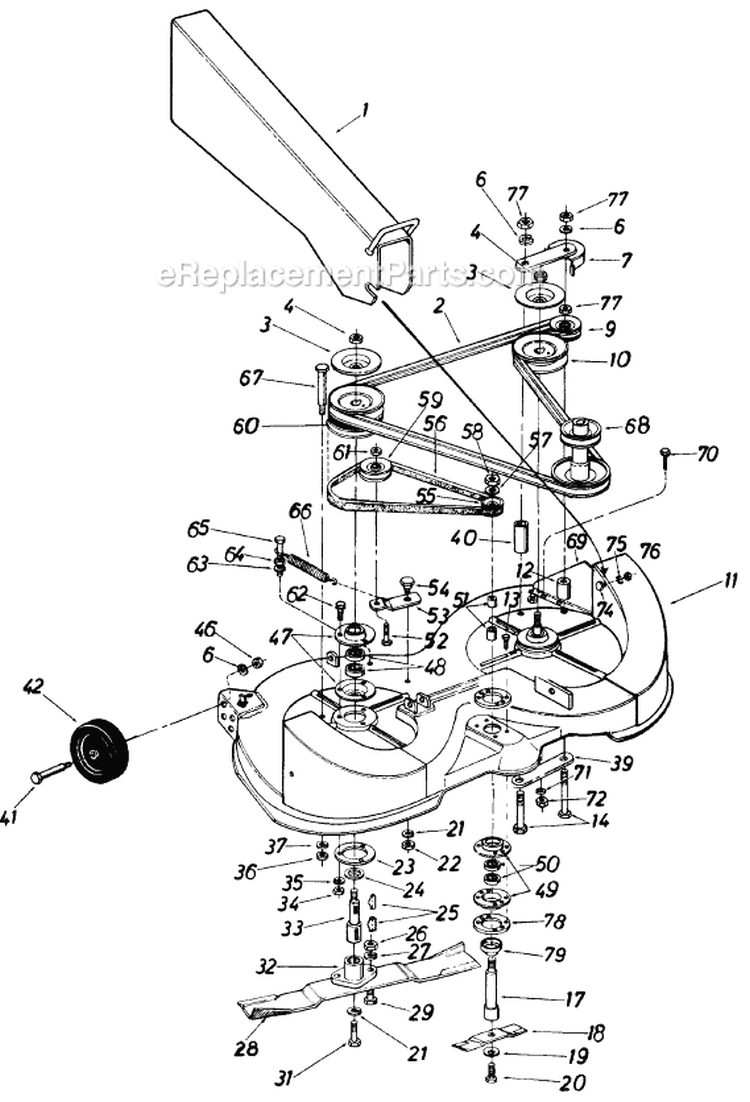 Page A Diagram and Parts List for 196-804-401 1986 MTD Lawn Tractor