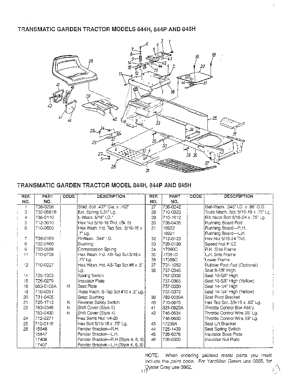 Lawn tractor/wiring page 6 Diagram and Parts List for SKU3304602  MTD Lawn Tractor