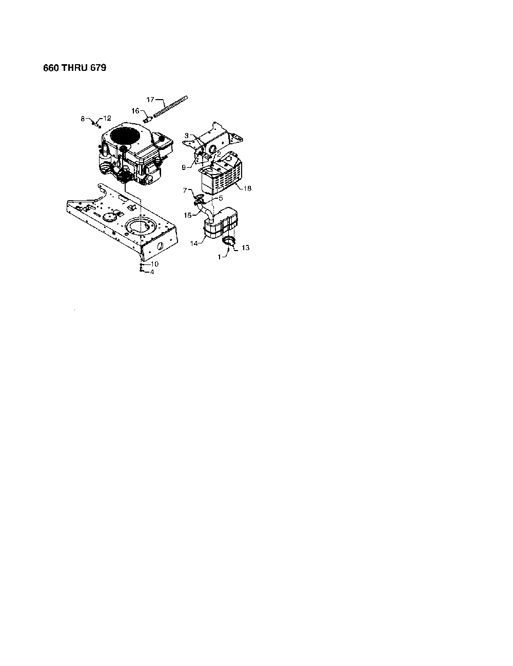 Kohler - engine Diagram and Parts List for 13AQ675G062  MTD Lawn Tractor