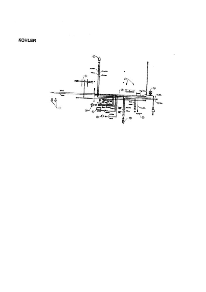 Kohler Wiring Diagram and Parts List for 662  MTD Lawn Tractor