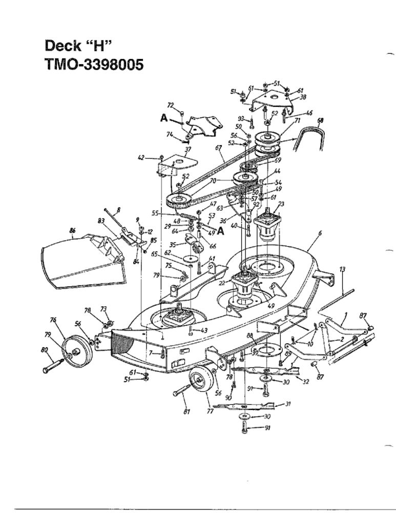 18 Hp 46-Inch Garden Tractor 4 Diagram and Parts List for 3398005  MTD Lawn Tractor