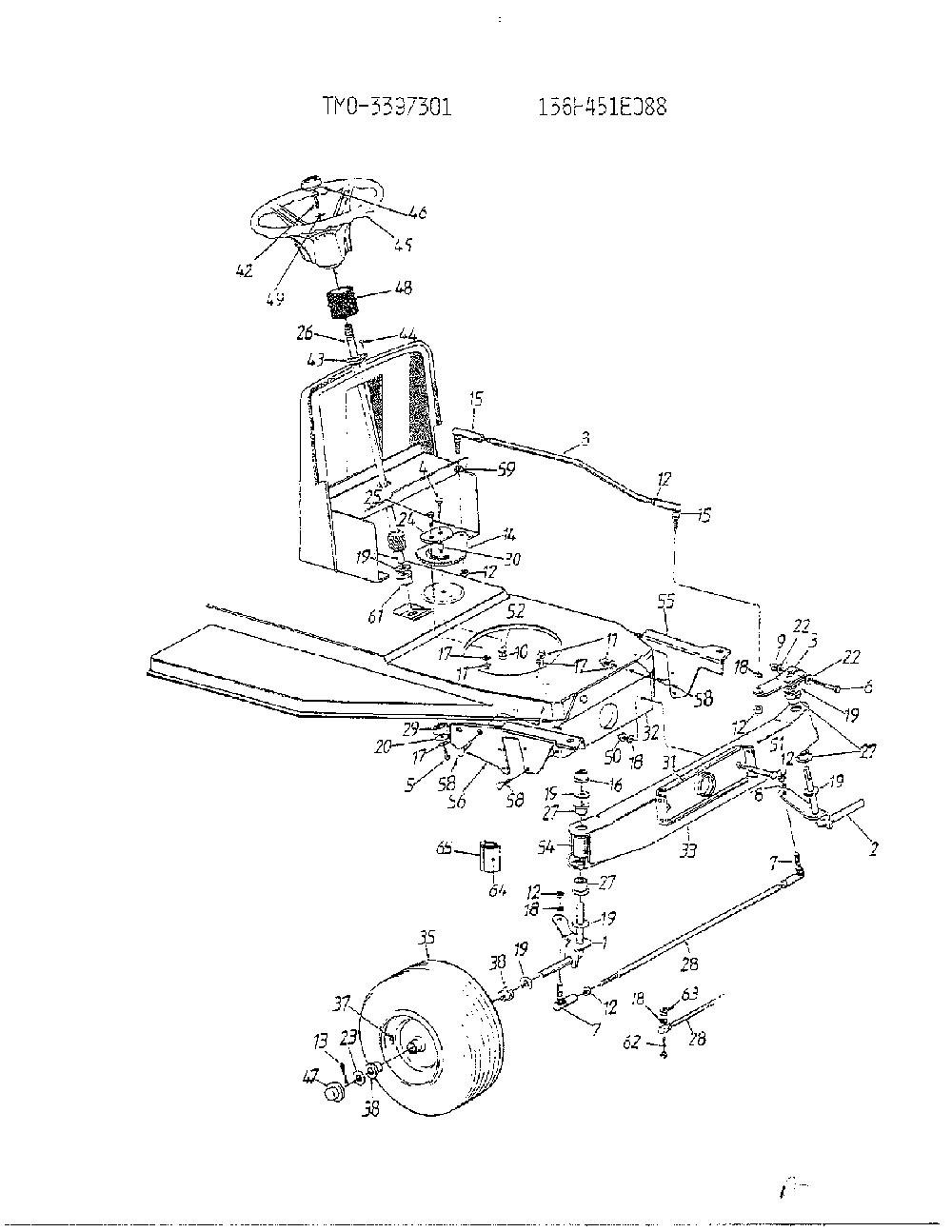 Labels Diagram and Parts List for 3397301  MTD Lawn Tractor