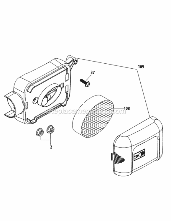 1P65N0A_Air_Cleaner Diagram and Parts List for 1P65N0A  MTD Engine