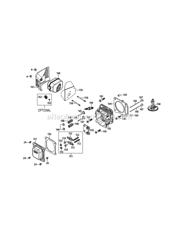 1P65Tg_Cylinder_Head Diagram and Parts List for 1P65TG  MTD Engine
