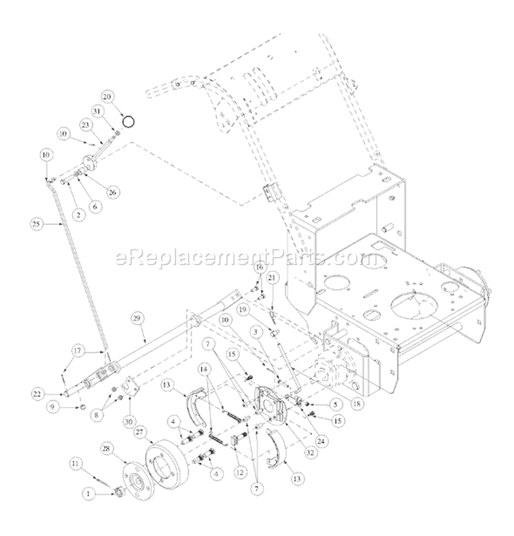 Page G Diagram and Parts List for 2054F 55AF3B6K195 MTD Lawn Mower
