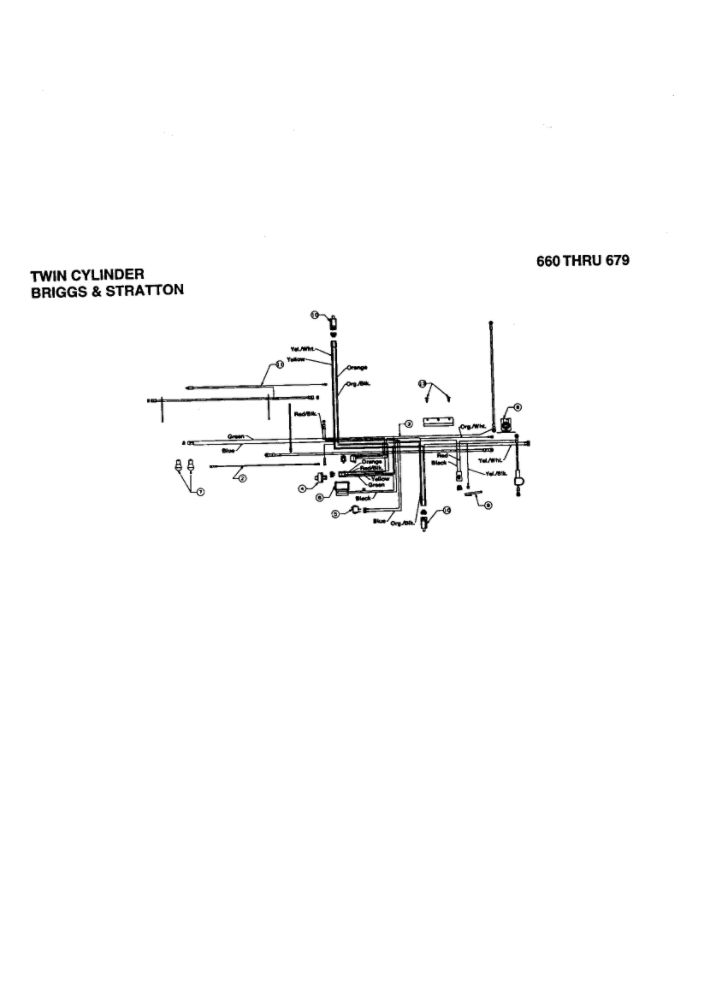 Twin Cylinder 1 Diagram and Parts List for 665  MTD Lawn Tractor