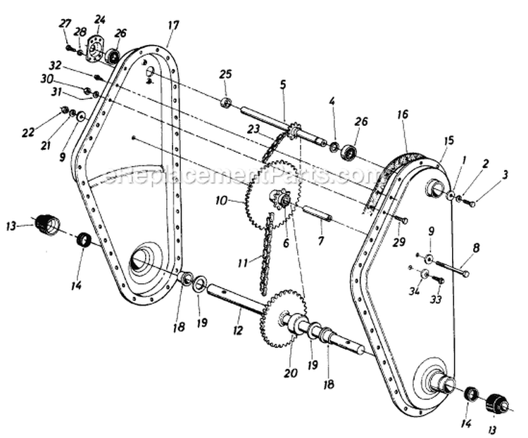 Page A Diagram and Parts List for 210-405-013 1990 MTD Tiller
