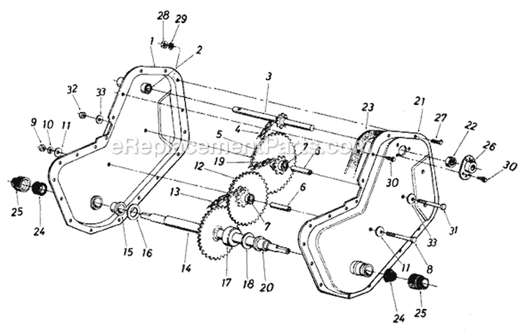 Page B Diagram and Parts List for 210-405-013 1990 MTD Tiller