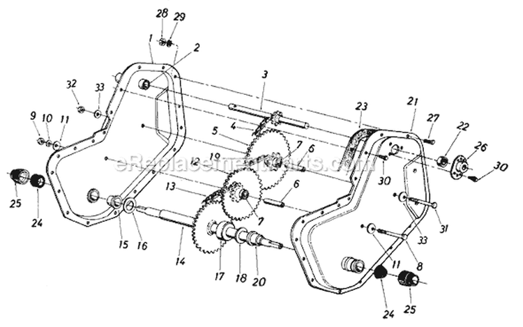 Page A Diagram and Parts List for 210-406-000 1990 MTD Tiller