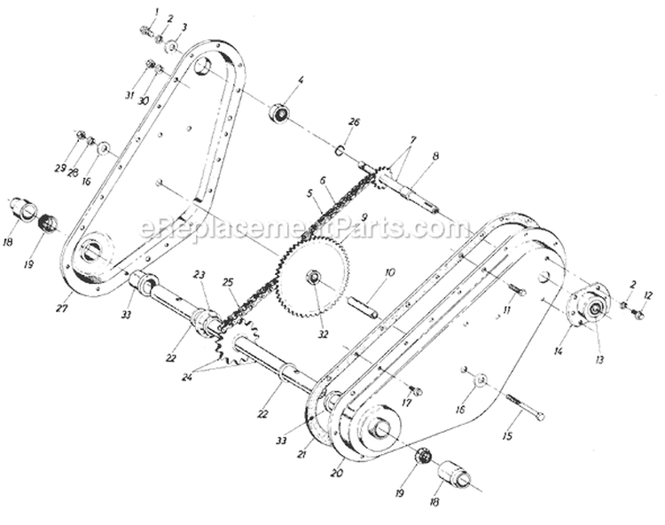 Page A Diagram and Parts List for 210700 1990 MTD Tiller