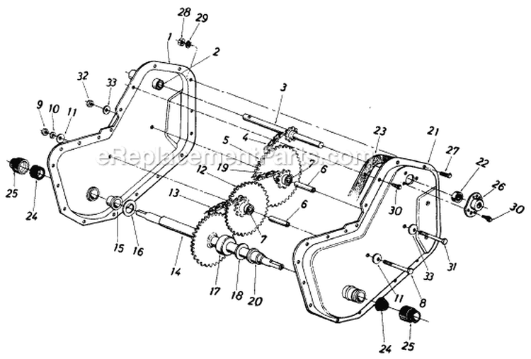 Page A Diagram and Parts List for 211-405-206 1991 MTD Tiller
