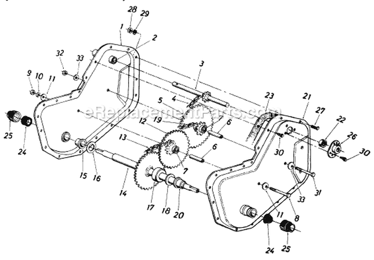 Page B Diagram and Parts List for 211-406-118 /SWC 10532 1991 MTD Tiller