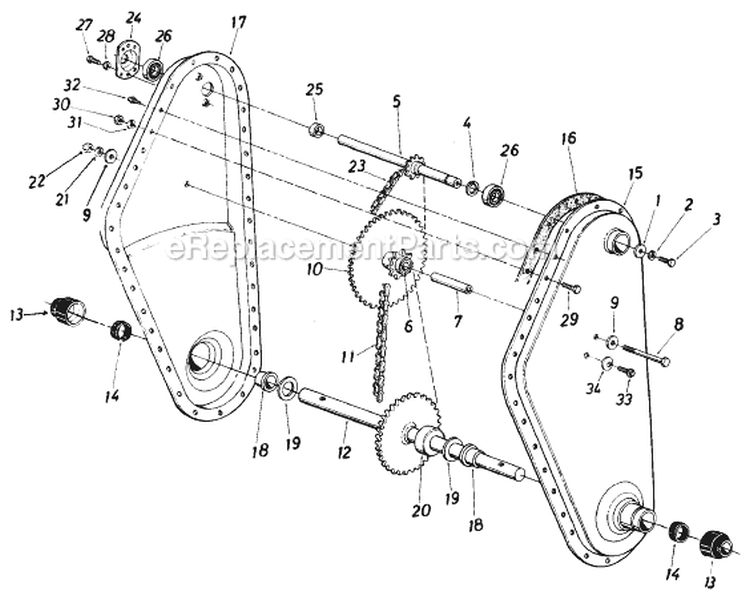 Page A Diagram and Parts List for 211-406-134 1991 MTD Tiller