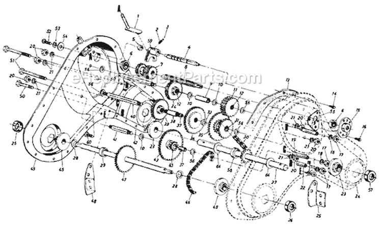 Page C Diagram and Parts List for 211-430-136 1991 MTD Tiller