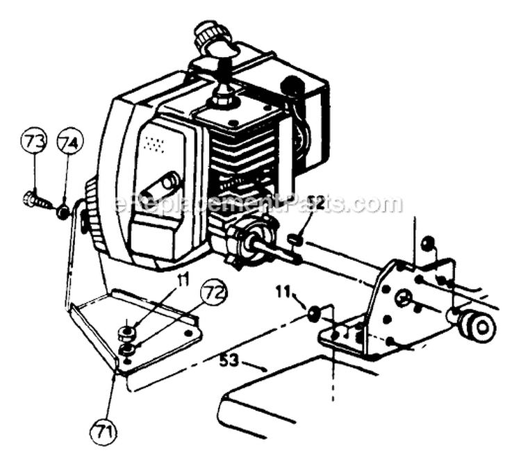 Page C Diagram and Parts List for 212-020-205 1992 MTD Tiller