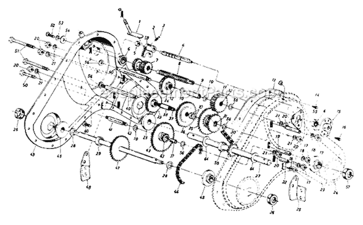 Page C Diagram and Parts List for 212A430-022 1992 MTD Tiller
