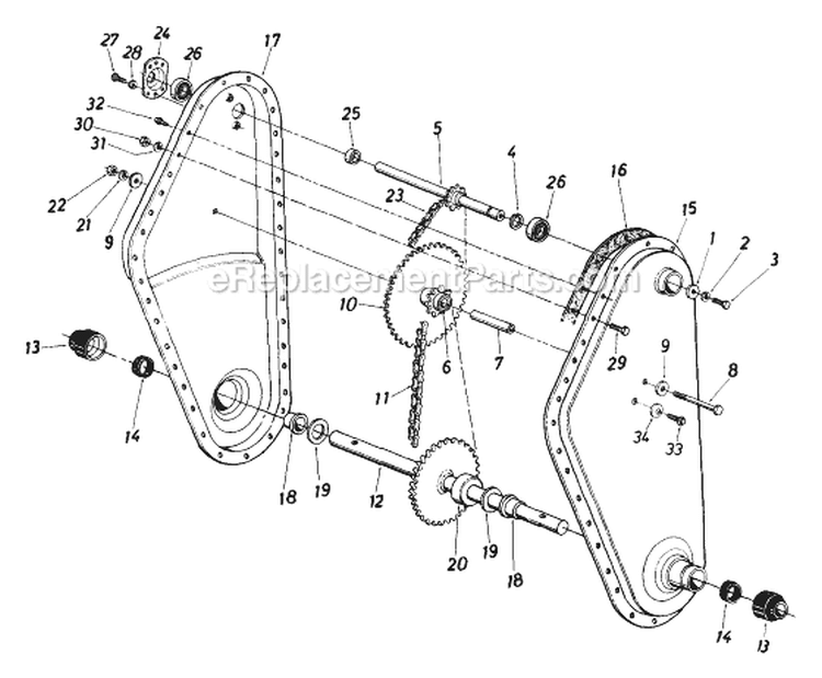 Page D Diagram and Parts List for 213-406-513 1993 MTD Tiller