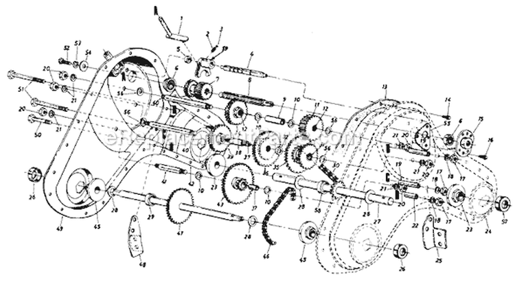 Page A Diagram and Parts List for 21430-7 1987 MTD Tiller