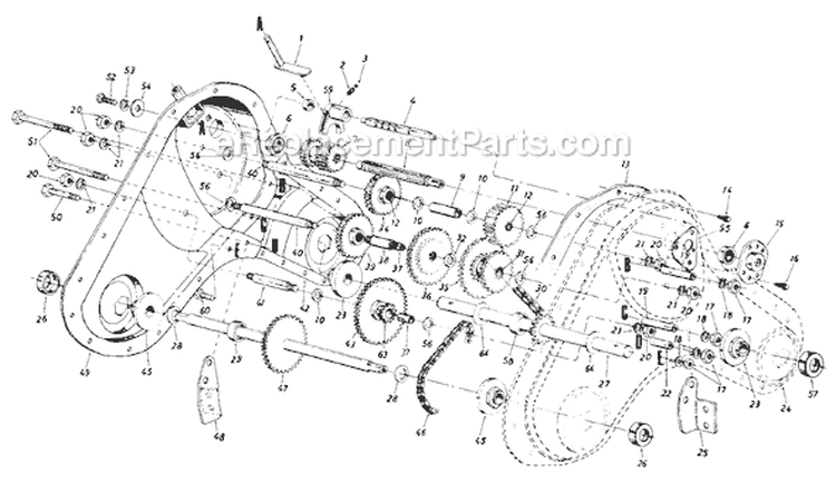 Page C Diagram and Parts List for 21430-9 1989 MTD Tiller