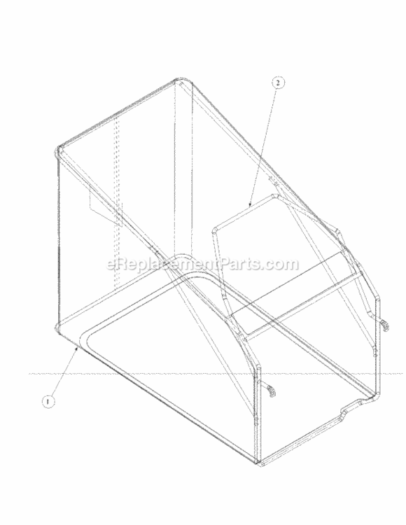 Catcher Diagram and Parts List for 214IP 51B-330-195 MTD Lawn Mower