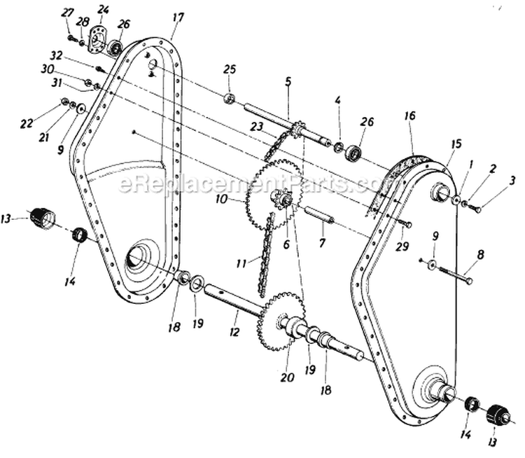 Page C Diagram and Parts List for 215-402-000 1985 MTD Tiller