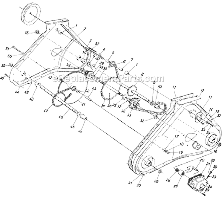 Page A Diagram and Parts List for 215-412-229 1985 MTD Tiller
