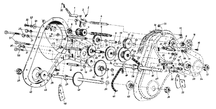 Page A Diagram and Parts List for 215-430-301 1995 MTD Tiller