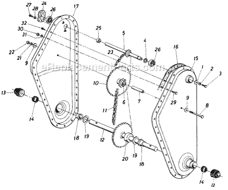 Page A Diagram and Parts List for 216-402-000 1986 MTD Tiller