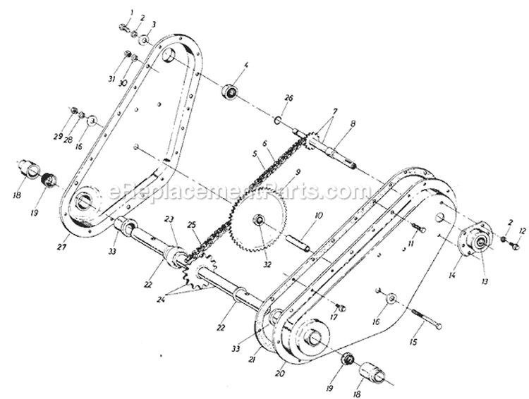 Page A Diagram and Parts List for 21700-9 1989 MTD Tiller