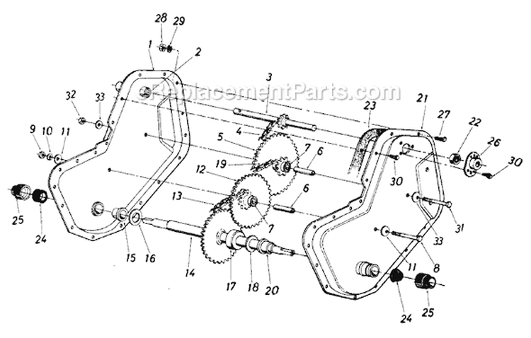 Page B Diagram and Parts List for 219-405-084 1989 MTD Tiller