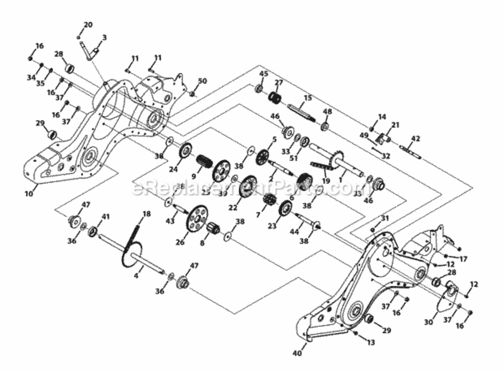 Page L Diagram and Parts List for 21AB45M8704 2013 MTD Tiller