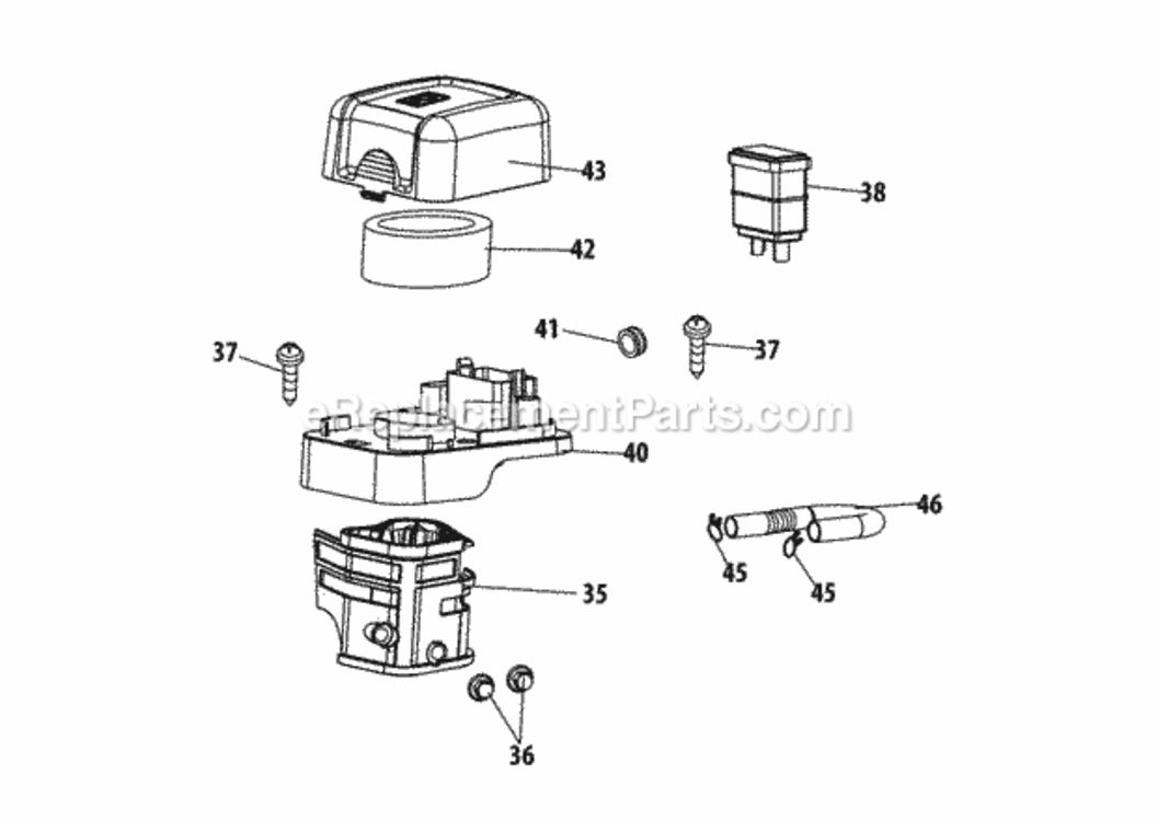 170-Au_Air_Cleaner Diagram and Parts List for 21AB45M8704  MTD Tiller