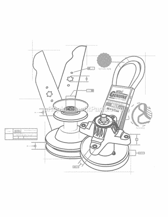 Quick_Reference Diagram and Parts List for 21B-39M8704 2013 MTD Tiller