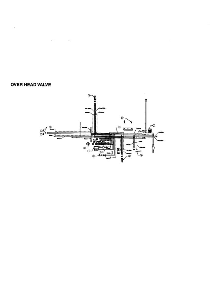 Over Head Valve 1 Diagram and Parts List for 667  MTD Lawn Tractor