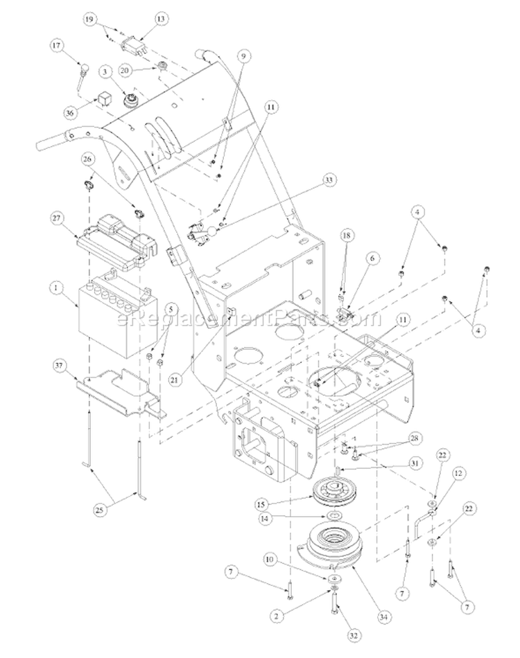 Page A Diagram and Parts List for 2260F 55AF3B7J195 MTD Lawn Mower