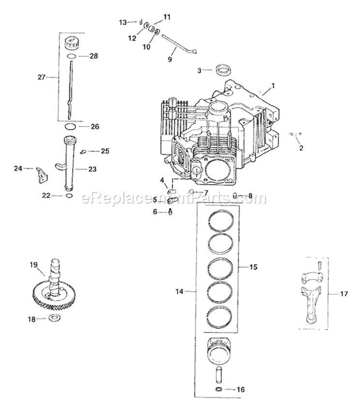 Page J Diagram and Parts List for 2260F 55AF3B7J195 MTD Lawn Mower