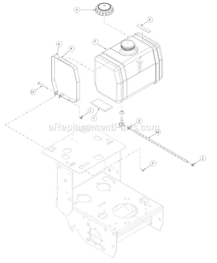 Page Q Diagram and Parts List for 2260F 55AF3B7J195 MTD Lawn Mower