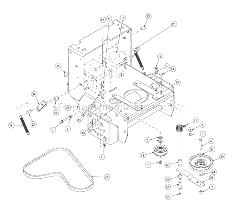 Page B Diagram and Parts List for 200H 55AF3B6-195 MTD Lawn Mower