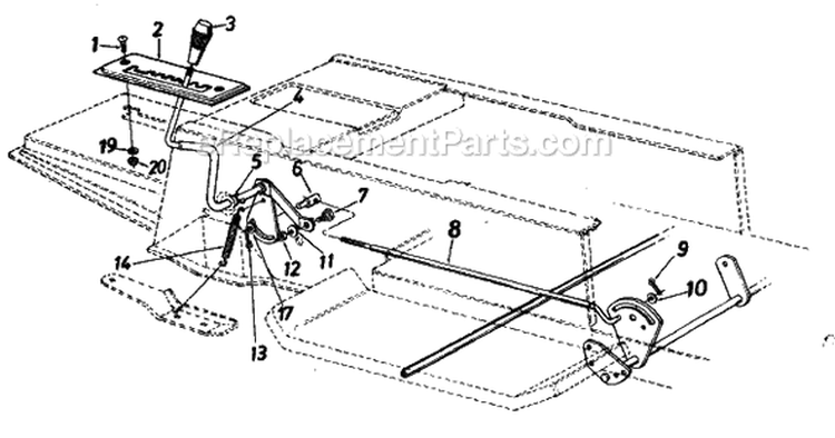 Page G Diagram and Parts List for 240-650-372 06-223572 -1990 MTD Lawn Tractor