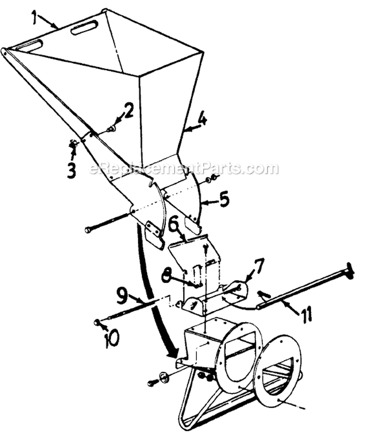 Page A Diagram and Parts List for 241-645-205 1991 MTD Chipper Shredder