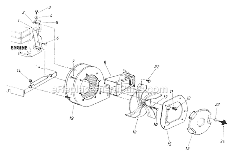 Page A Diagram and Parts List for 242-692-054 1992 MTD Leaf Blower / Vacuum