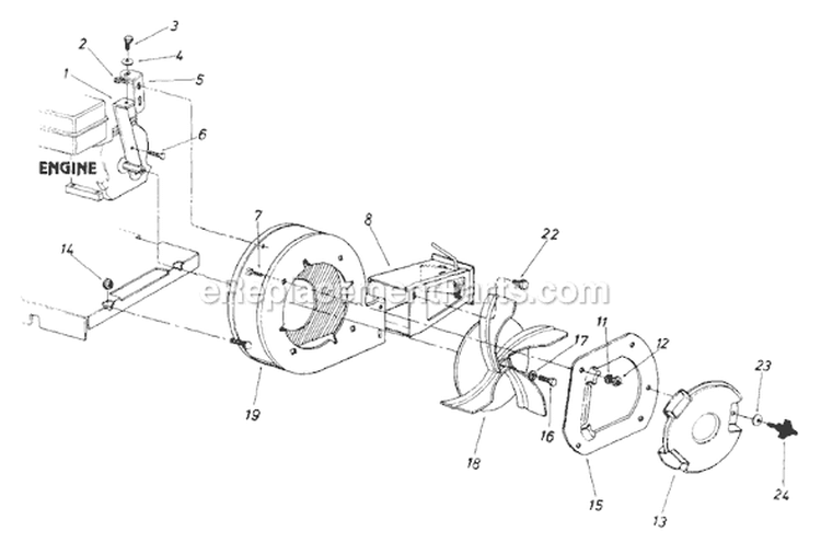 Page A Diagram and Parts List for 243-692-135 3Z811 -1993 MTD Leaf Blower / Vacuum