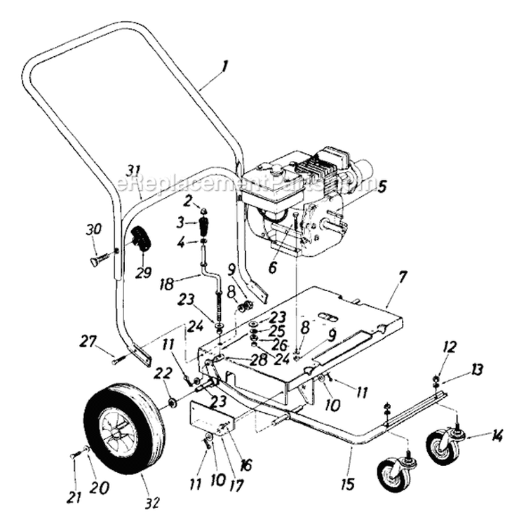 Page B Diagram and Parts List for 243-692-135 3Z811 -1993 MTD Leaf Blower / Vacuum