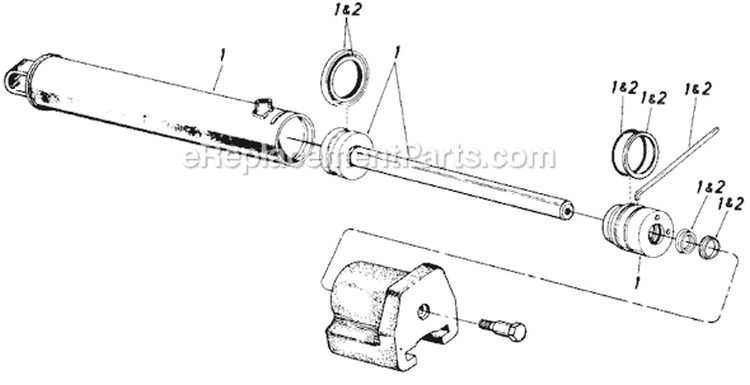 Page A Diagram and Parts List for 246-638-000 1986 MTD Log Splitter
