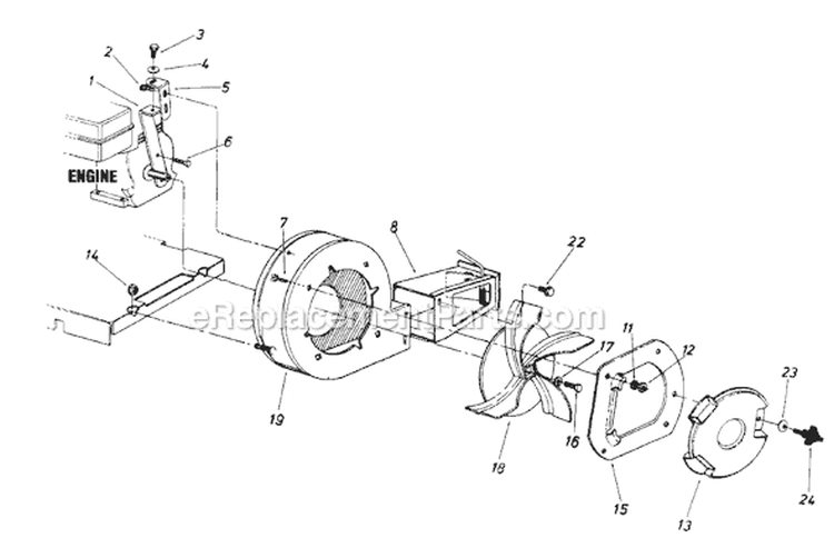 Page A Diagram and Parts List for 246-699-382 930-792 -1996 MTD Leaf Blower / Vacuum