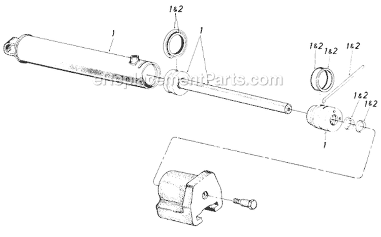 Page A Diagram and Parts List for 24634S 1985 MTD Log Splitter