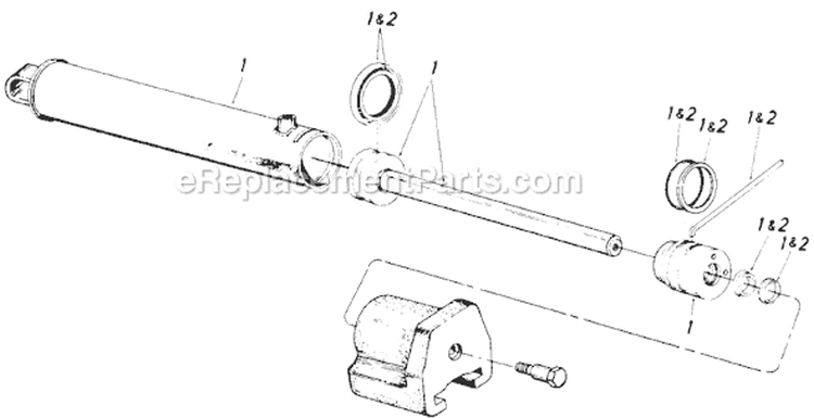 Page A Diagram and Parts List for 24638-8 1988 MTD Log Splitter