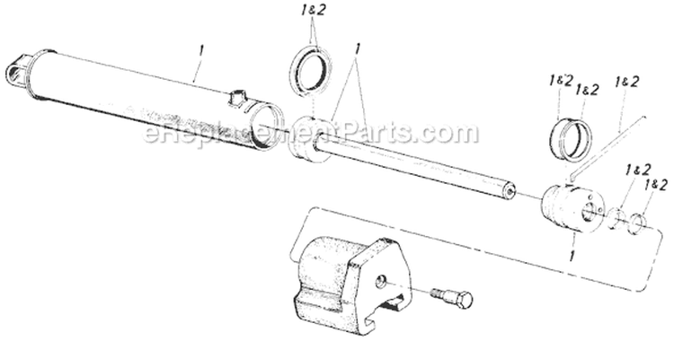 Page A Diagram and Parts List for 24638S 1985 MTD Log Splitter