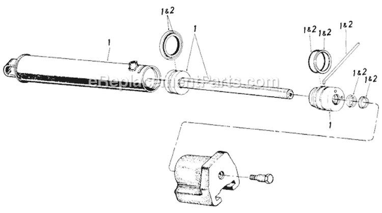 Page A Diagram and Parts List for 24642-7 1987 MTD Log Splitter